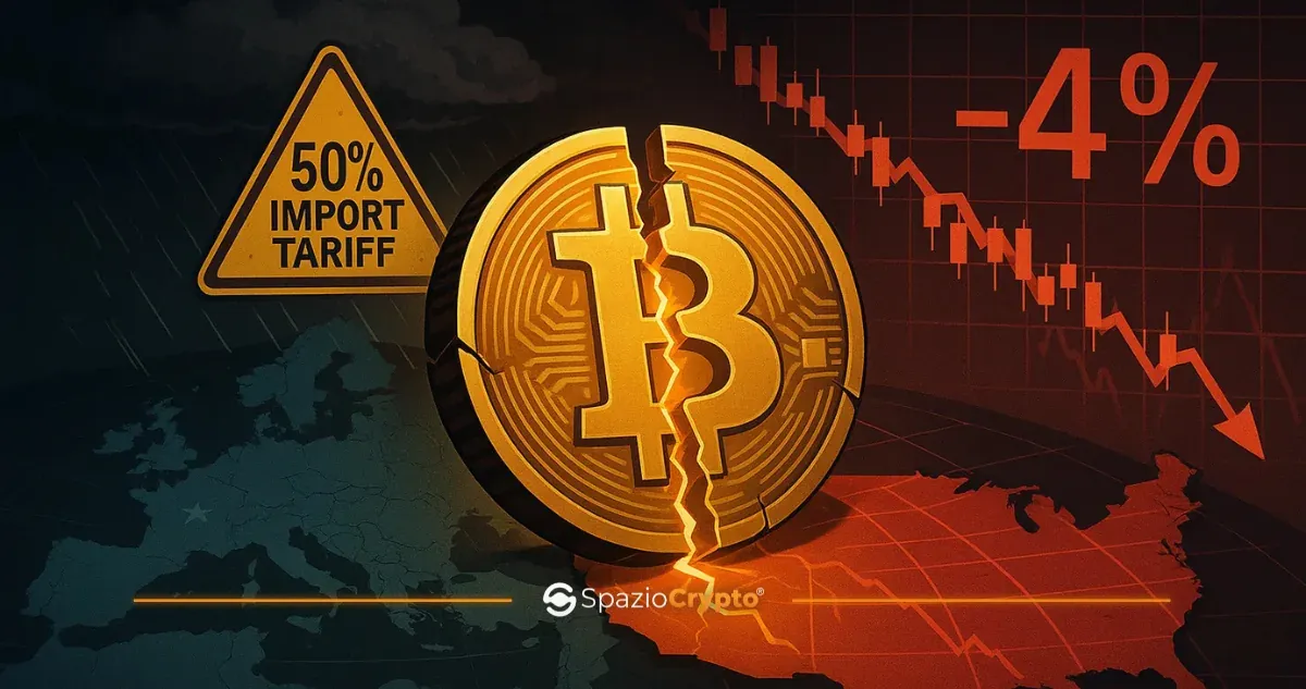 トランプ大統領のEU関税がビットコインを崩壊させる恐れ