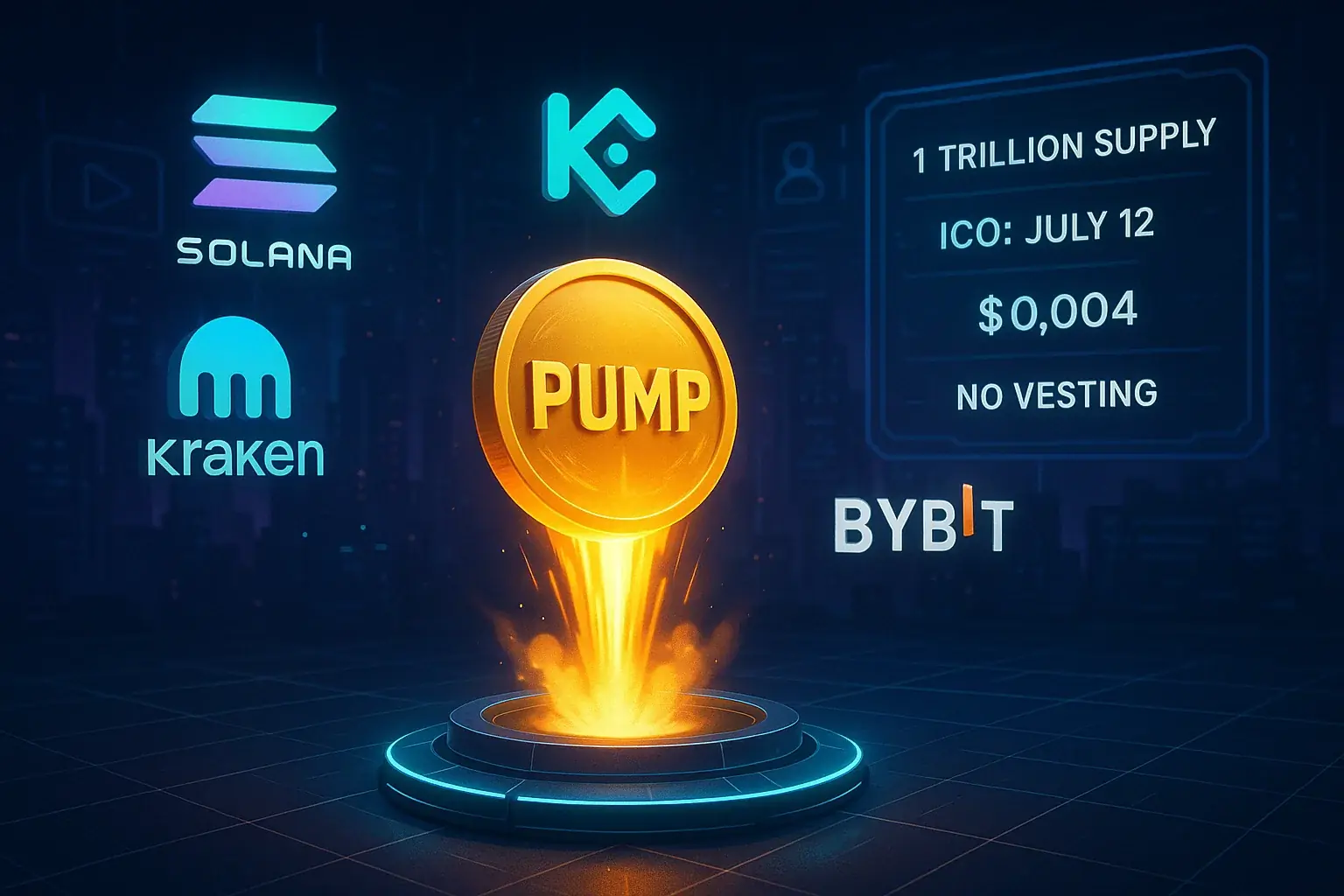 Pump.fun、PUMPトークンのICOを0.004ドル（権利確定なし）で開始