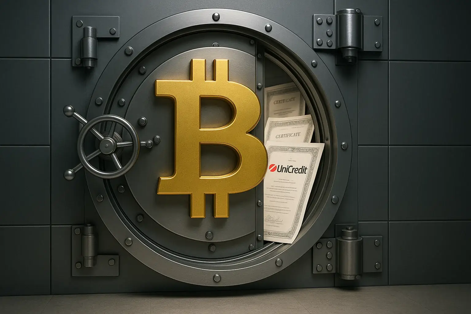 ウニクレディト、ビットコインETFに連動した証書を発売