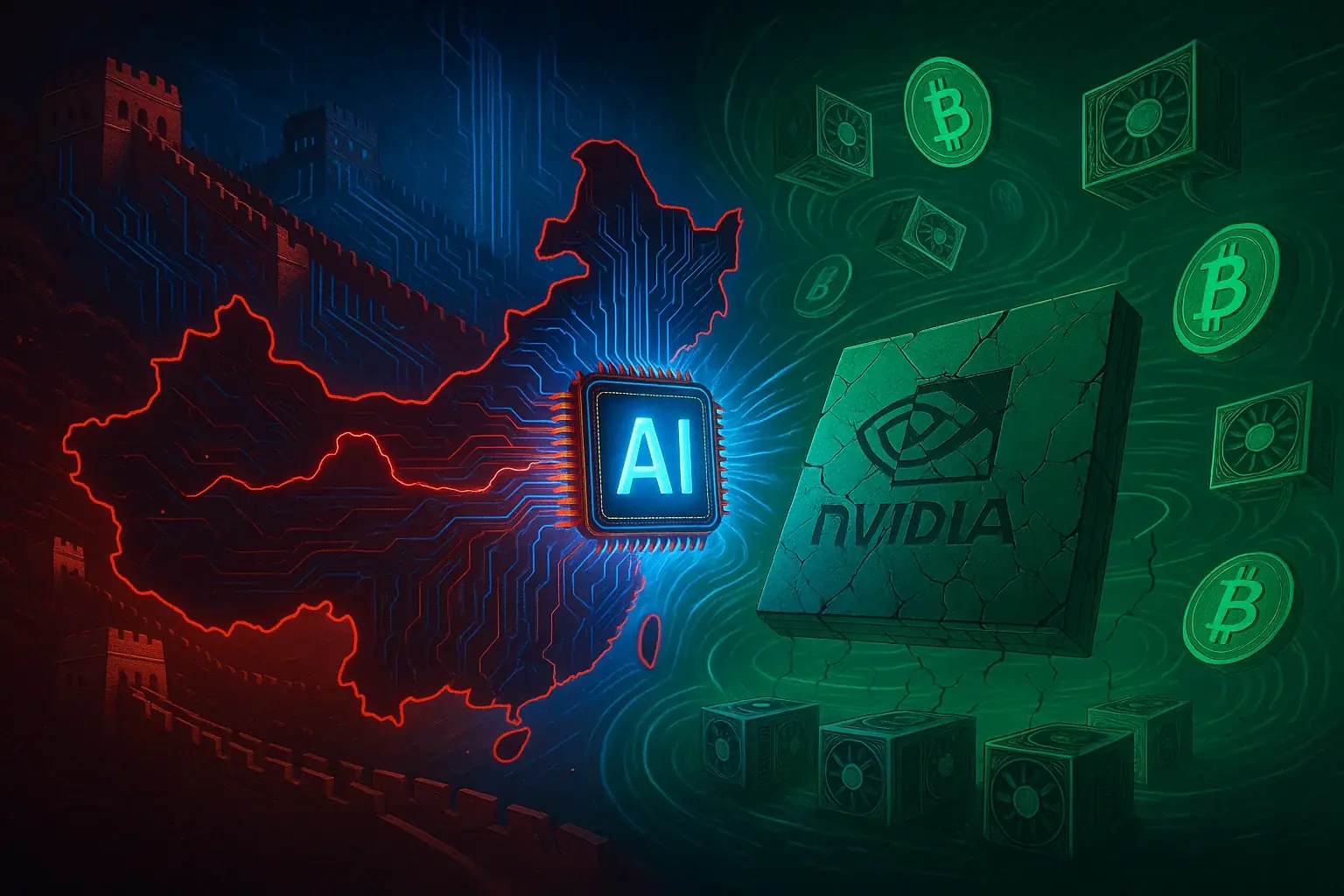 ディープシークがエヌビディアに挑戦：暗号を脅かす中国製AIチップ