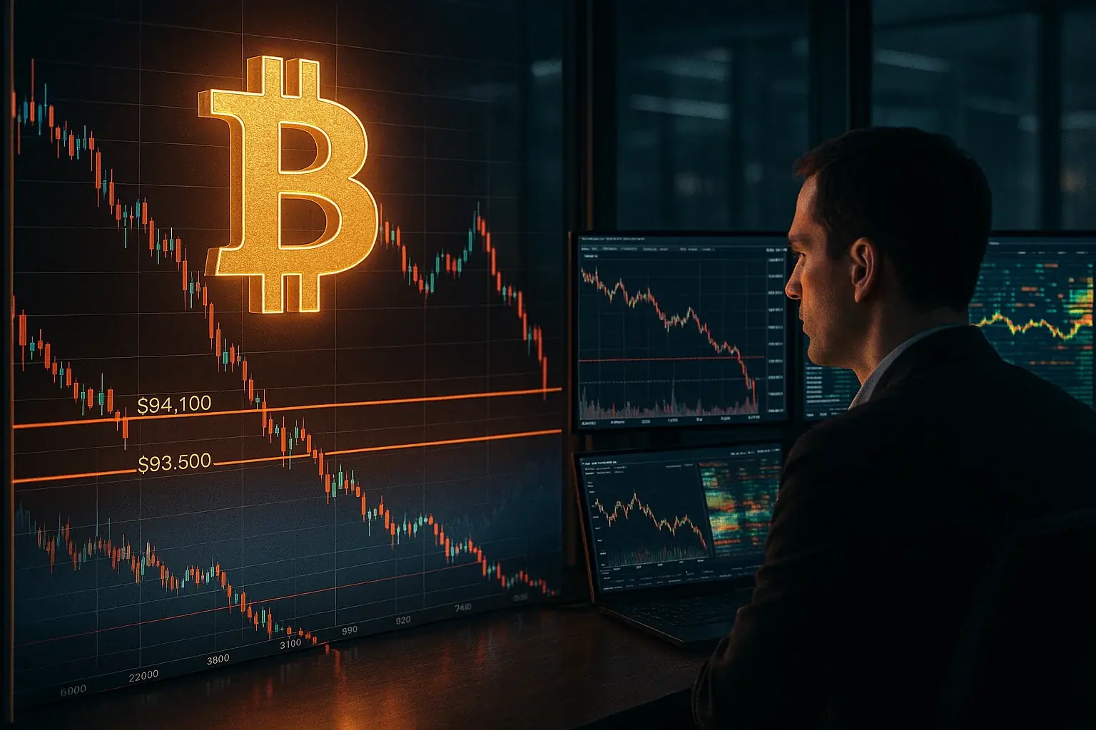 ビットコイン暴落：5億の清算と2025年の利益が帳消しに