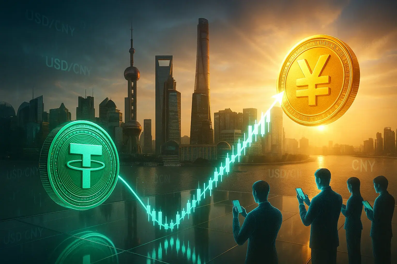 中国、ドルの逃避：暗号投資家はUSDTを捨てて実物資産に走る