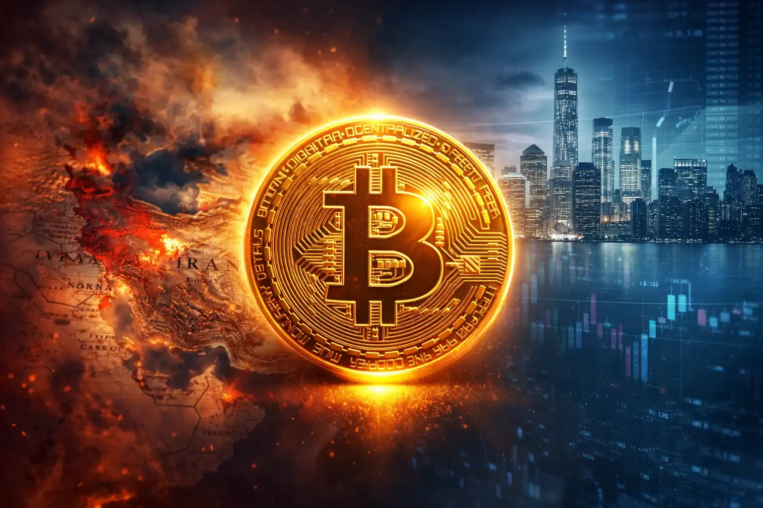 米国のインフレとイラン戦争の風の中、ビットコインが95,000ドルを突破