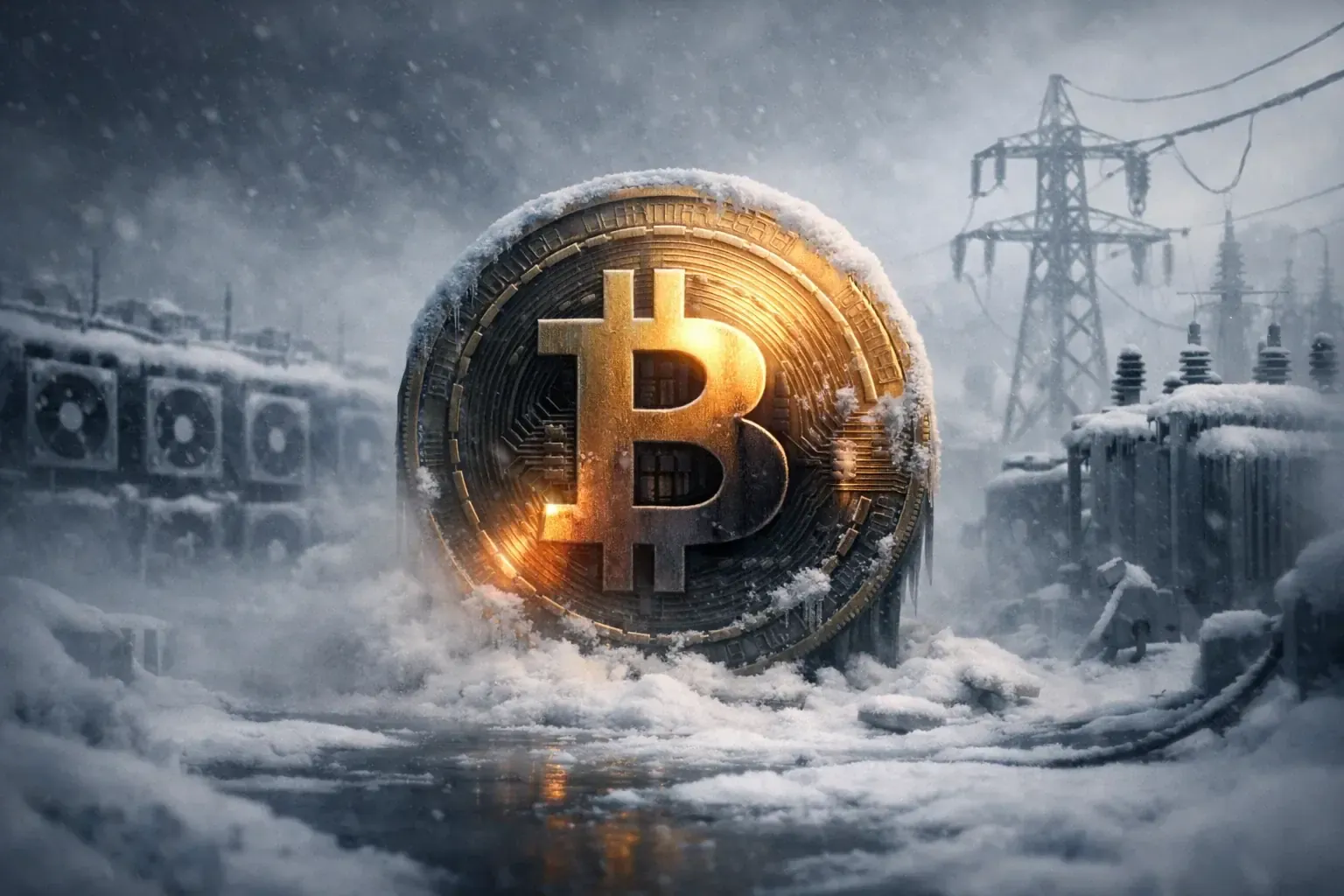 米国の暴風雨とビットコインの採掘：ハッシュレートが40％減少