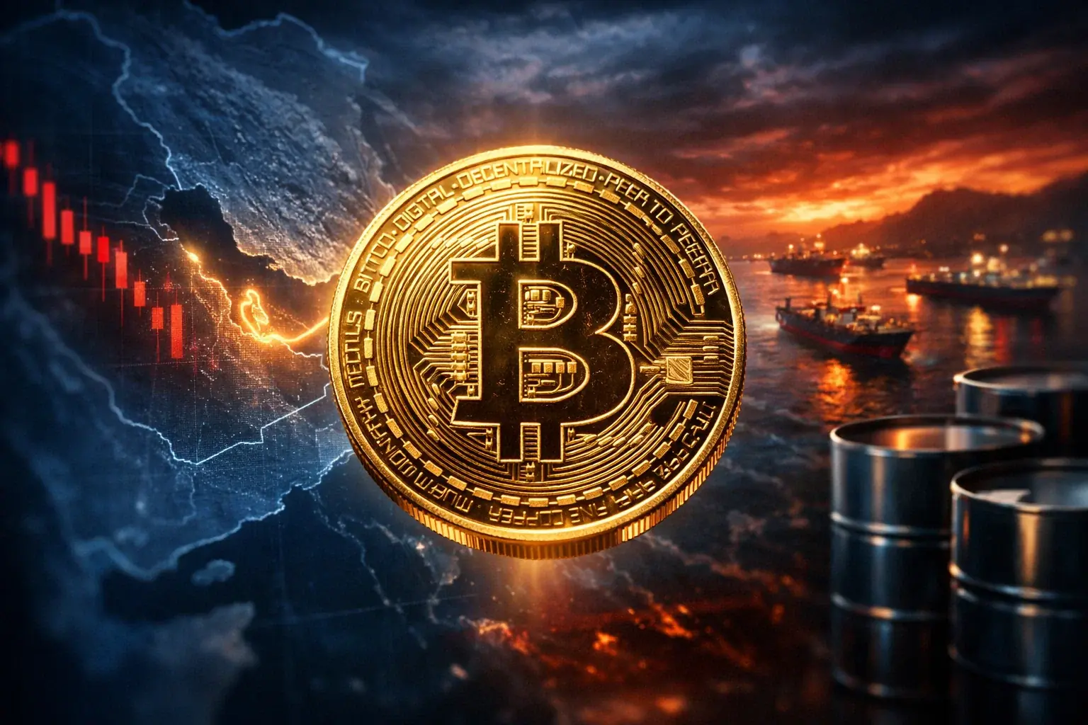 ビットコインと地政学：ドローンとオイルバレルの間にある暗号の「ブラックマンデー