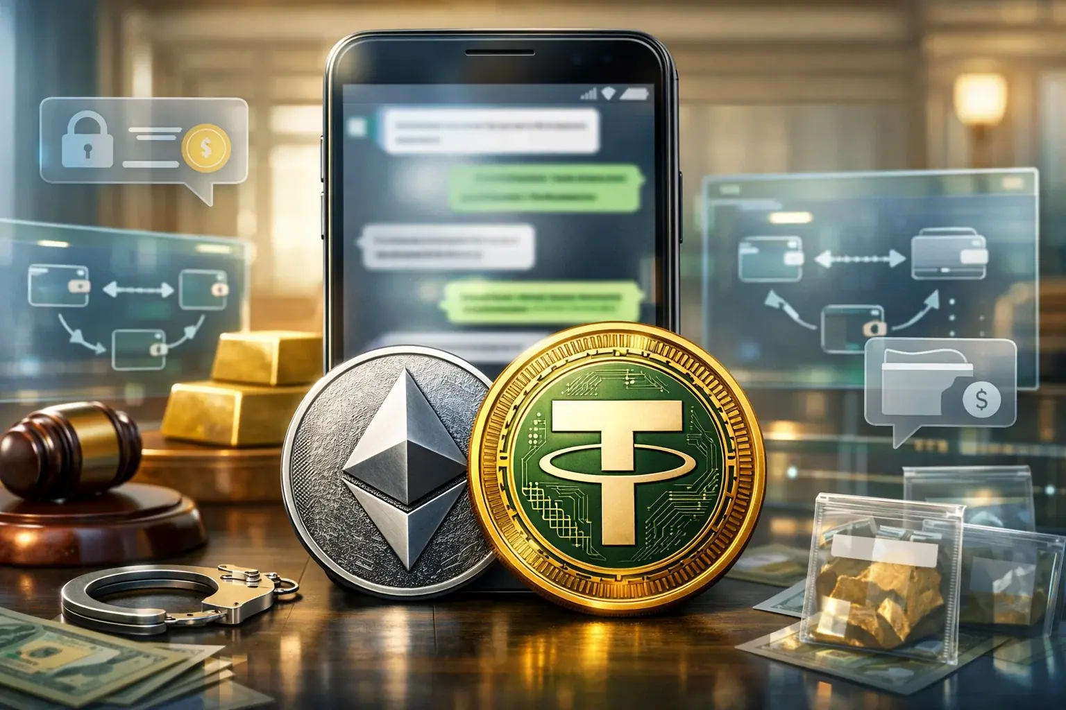 米国、暗号詐欺でTether340万ドルを押収