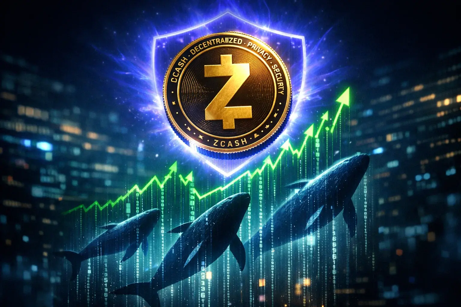 Zcash(ZEC)は+7%上昇：クジラとZODLは250ドルを目指す