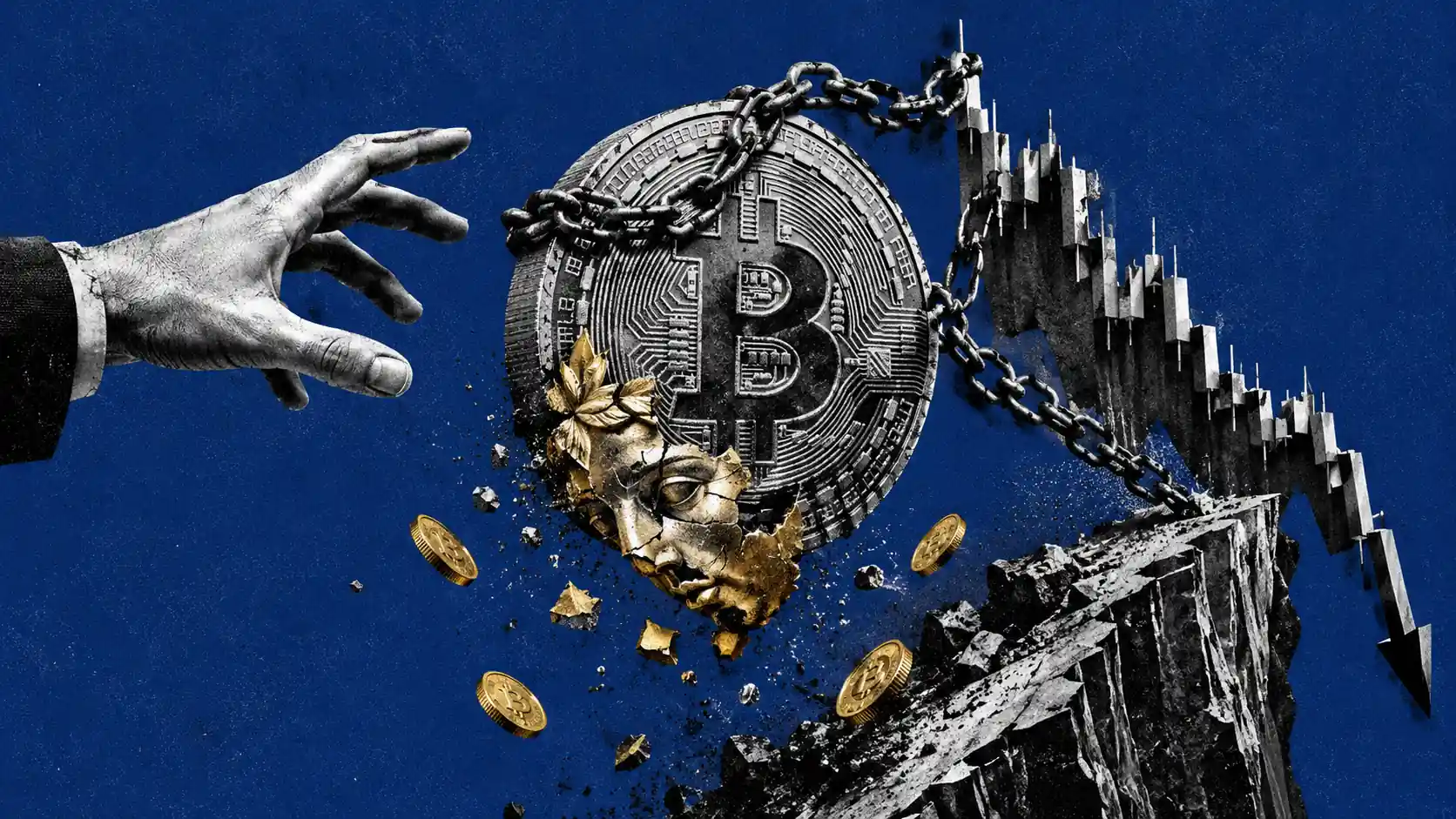 Image for article: Bitcoin cae bajo 59.000 dólares: la inflación destruye el mito del oro digital