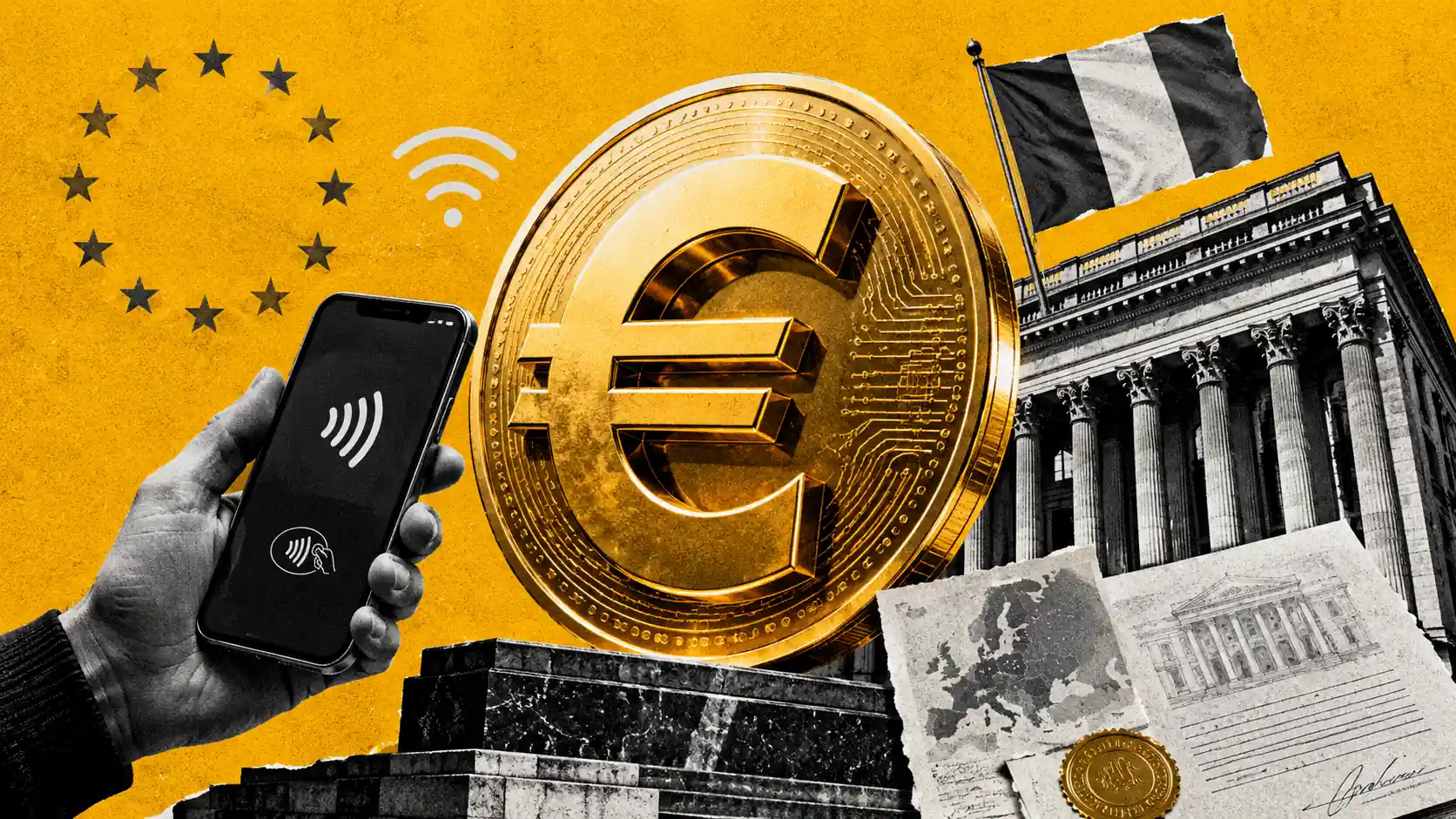 Image for article: Euro digital: luz verde ECON y BCE elige bancos piloto en julio