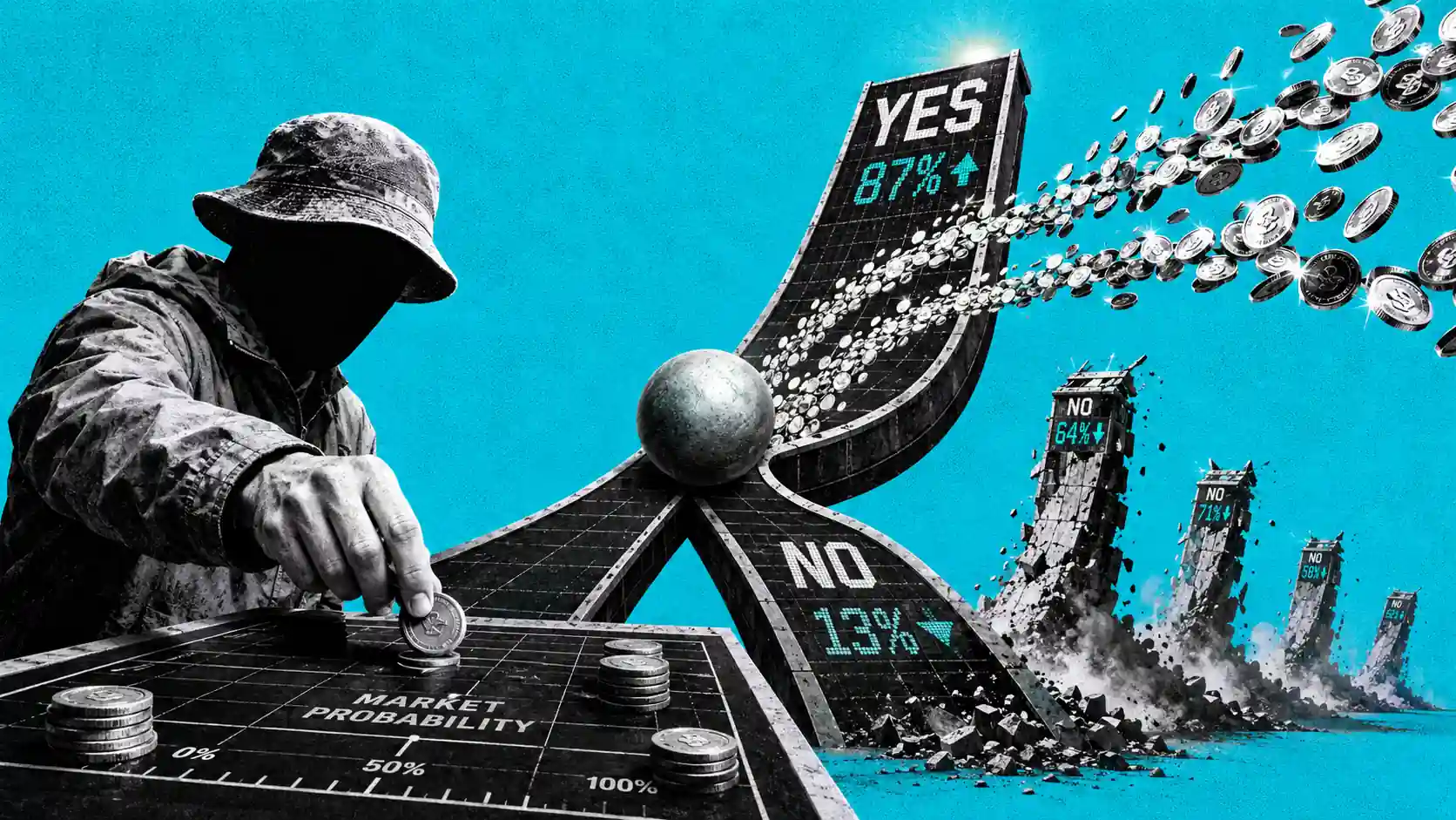 Image for article: Prediction markets hacia 40.000 millones: el sector que crece mientras crypto cae